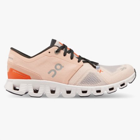 On Cloud Donne Cloud X 3-Rose |Scarpe Sand |Offerta speciale