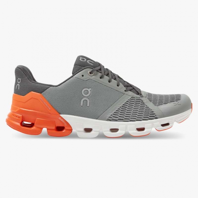 On Cloud Uomo Cloudflyer-Grigio |Scarpe Arancioni|Nuovo saldo