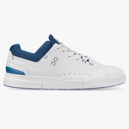 On Cloud Men's THE ROGER Advantage-White |Cobalt Shoes |Italy Outlet