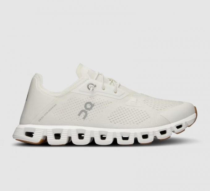 On Cloud Uomo Cloud 5 Coast-Undyed-White |Scarpe bianche Nuovi arrivi