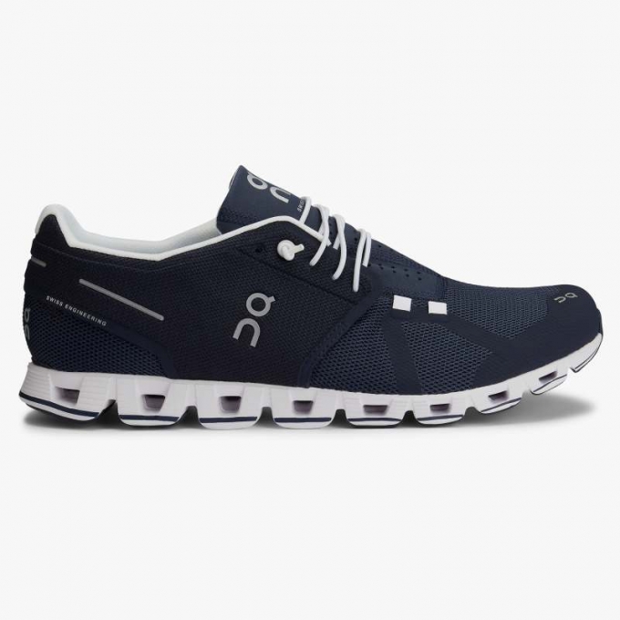 On Cloud Uomo Cloud-Blu Navy |Scarpe Bianche |Promozione Outlet Italia