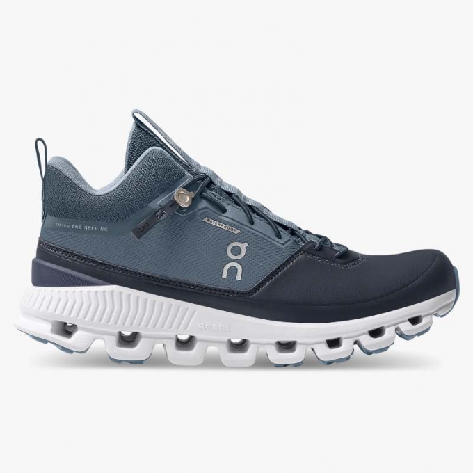 On Cloud Donne Cloud Hi Waterproof-Dust |Scarpe blu navy |Nuovo saldo